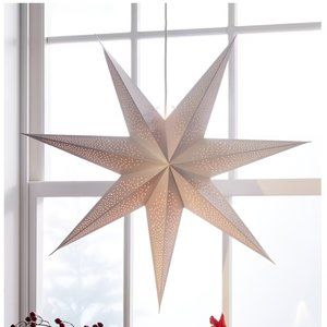 Never Opened! IKEA Strala Lamp shade, white/gold dots 105.322.20 28" (70cm)